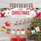 Merry Christmas Banner New Year Fence Sign Outdoor Garden Decor